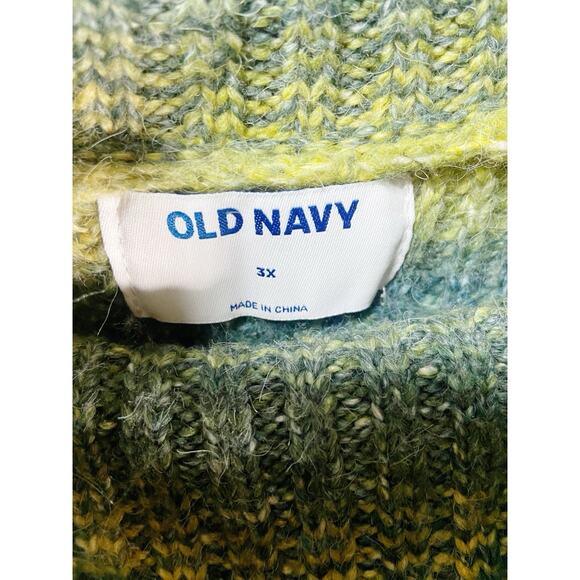 Green Ombre Casual & Comfy Sweater for Winter sz 3X - Picture 4 of 5